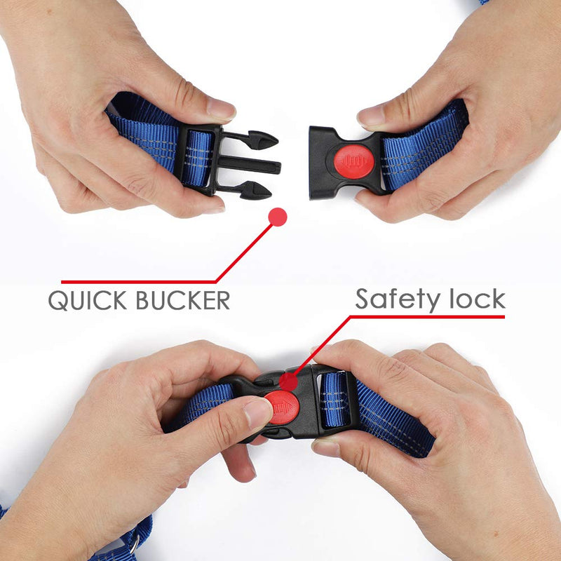 Dog Seat Belt, 2019 New Adjustable Dog Seat Belt Harness, Dog Vehicle Seat Belt, Car Headrest Restraint Pet Leash for Driving/Travel/Daily Use（Blue） Blue - PawsPlanet Australia