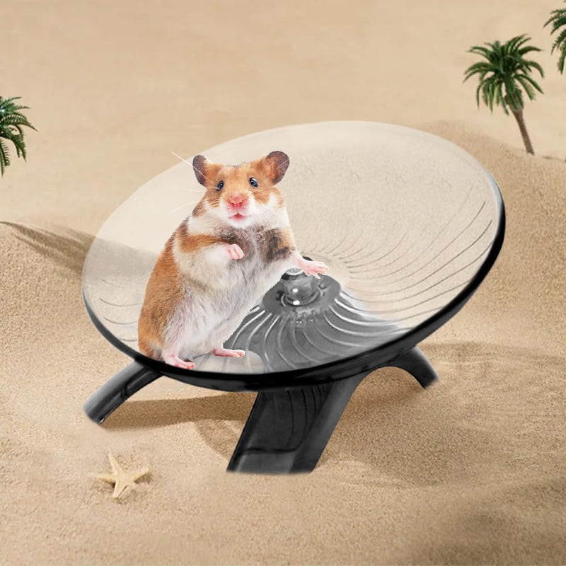 Kakalote Hamster Wheel, Hermit Crab Climbing Toys Silent Running Exercise Wheel, Small Animal Exercise Wheels Hermit Crabs Wheel for Hamsters, Gerbils, Hermit Crab Small Cage grey:18cm - PawsPlanet Australia
