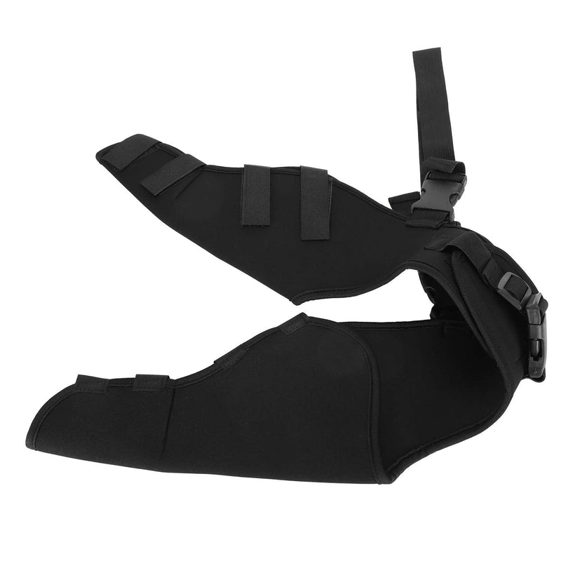Pet Dog Hind Legs Protector, Adjustable Knee Brace Leg Support Dog Hock Brace Rear Leg Joint Wrap for Dogs Hind Legs Recover(XS-Black) (S-Black) S-Black - PawsPlanet Australia