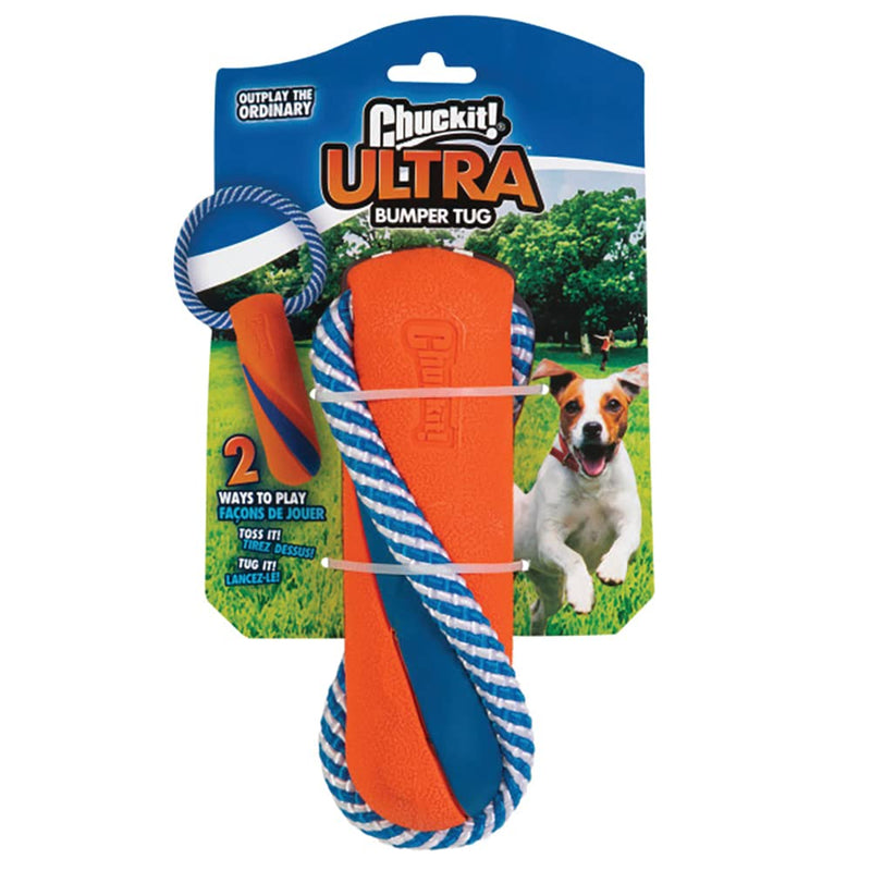 Chuckit! Ultra Bumper Tug Dog Toy,Orange,Medium