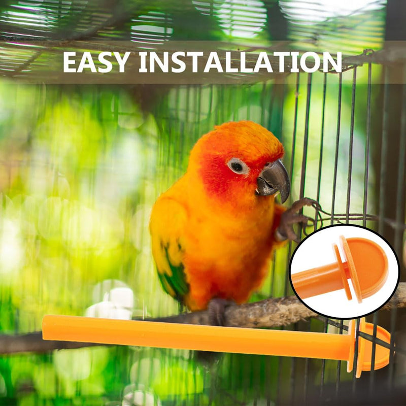 10 PCS Plastic Stand Perches Holders Bird Cage Perches Holders for Bird Habitat of Canary Parrots - PawsPlanet Australia