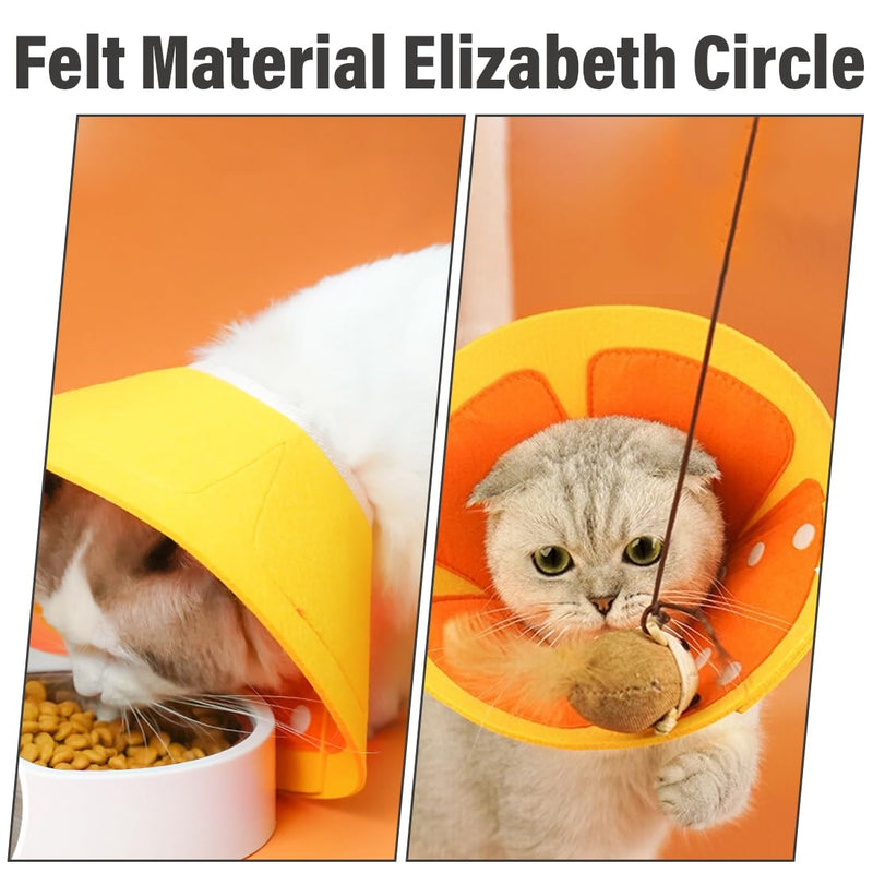 1 Piece Cat Collar, Adjustable Collar, Cat Recovery, Prevents Licking Wounds, for Cats, Puppies, Small Dogs, 16-19 cm (S)
