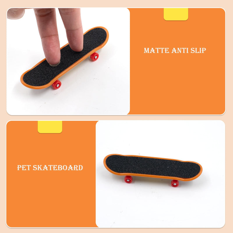 2 PCS Turtle Skateboard, Funny Turtle Skateboard for Real Turtle, Pet Turtle Playing and Training Toy Accessories, Mini Skateboard Toys for Bearded Dragon Parrot Reptile Small Animals - PawsPlanet Australia