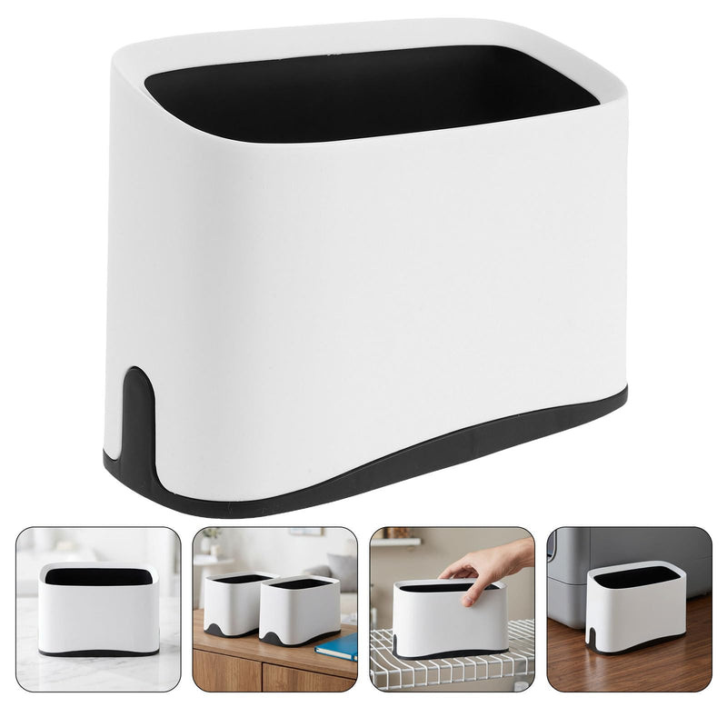 2 pcs Minimalist White Plastic Cat Litter Scoop Holder with Space-Saving Design and Improved Stability Easy Cleaning in the Bathroom