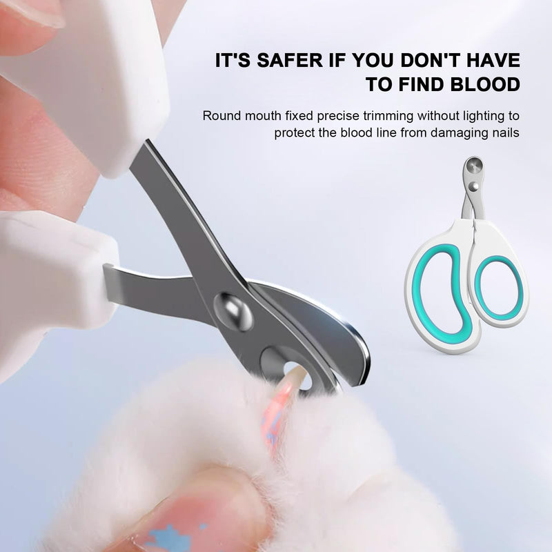 Cat Specific Nail Clipper, Avoiding Excessive Cutting, Suitable for Beginners. It Can Also be Used for Small Animals Such as Birds, Hamsters, Rabbits, Hedgehogs, Ferrets, Guinea Pigs, Etc. green - PawsPlanet Australia