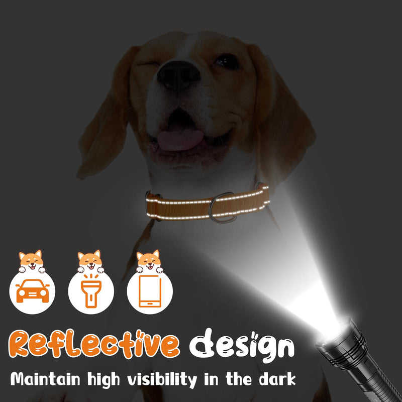 12 Pcs Martingale Collar for Medium Dogs Adjustable Pet Training Collar Reflective Dog Collar with Durable Metal Buckle Heavy Duty Nylon No Pull Martingale Collar for Small Medium Large Dogs, Small - PawsPlanet Australia