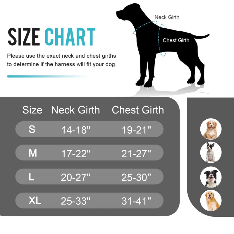 No Pull Dog Harness, Reflective Dog Vest Harness with Front & Back 2 Leash Clips, Oxford Pet Harness Adjustable Soft Padded Dog Vest with Easy Control Handle for Small Medium Large Dogs Small (Pack of 1) Purple - PawsPlanet Australia