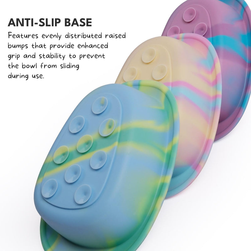 Interactive Dog Lick Mat Bowl, BPA-Free Silicone Dog Slow Feeder Bowl with Suction Cups, Non Slip Food Bowl for Dogs and Cats, Reduces Boredom and Anxiety, Dishwasher Safe, Green Small - PawsPlanet Australia