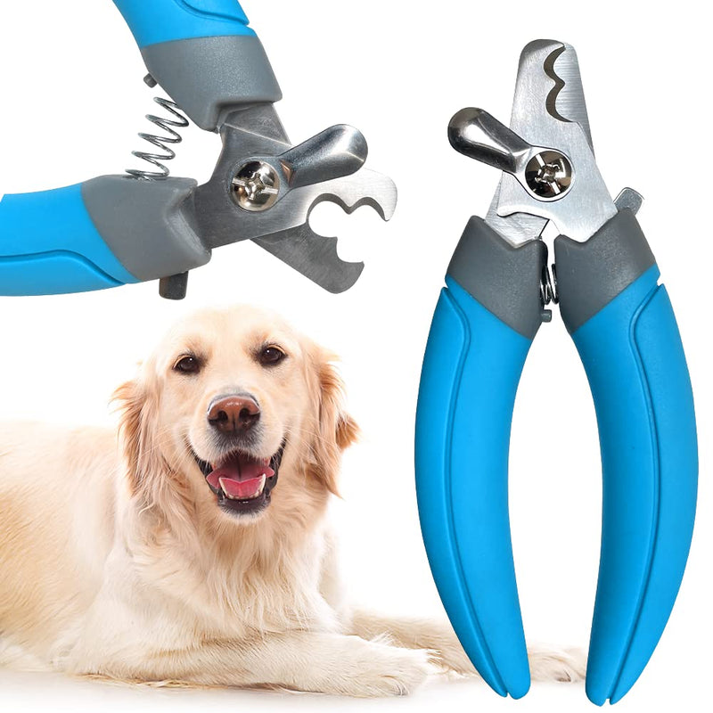 LuckyTail Dog Nail Clippers with Safety Guard & Lock, Professional Pet Grooming Tool for Medium and Large Dogs - PawsPlanet Australia
