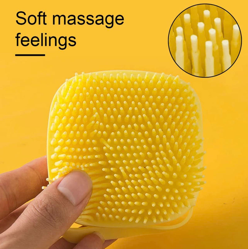 Silicone Massage Bath Brush for Pets (Blue) pink - PawsPlanet Australia