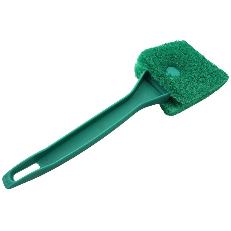 Double Sided Aquarium Fish Tank Cleaning Brush Short 9 inch Sponge Scrubber Fish Tank Brush Long Handle Brush with Handle for Glassware Living Room Hotel Bathroom, Green - PawsPlanet Australia