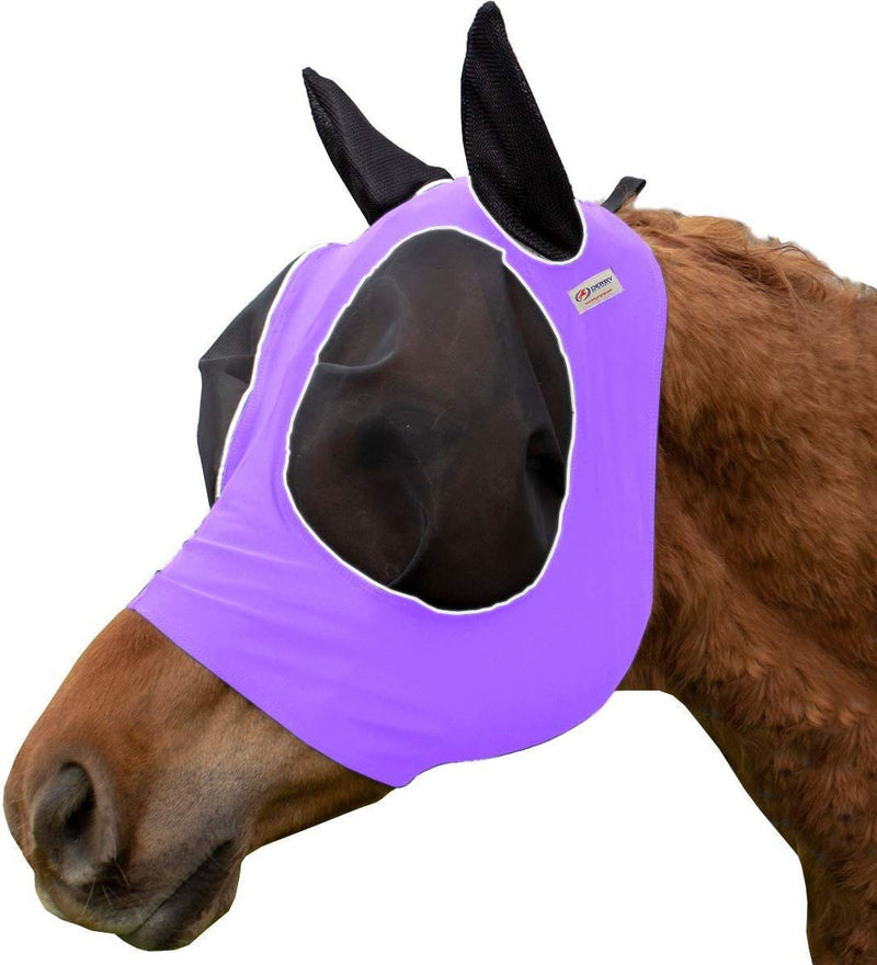 Derby Originals UV-Blocker Extra Comfort Soft Mesh Lycra Horse Fly Mask with Ears with One Year Warranty - PawsPlanet Australia