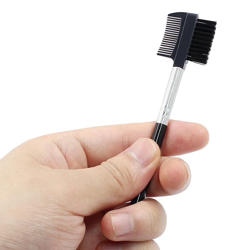 2PCS Dog Tear Stain Remover Comb, Double-Head Dog Eye Brush Cleaning Grooming Tool for Small Dogs and Cats,Black Black