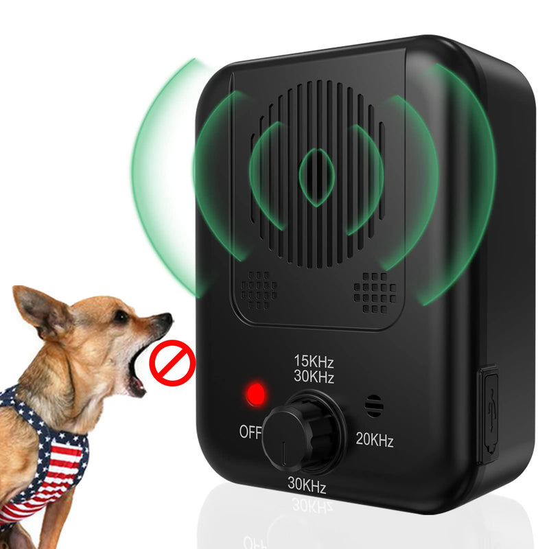 Ultrasonic Anti Barking Device for Dogs, 55ft Dog Barking Control Device with Dual Frequencies 3 Modes, Safe Anti Barking Device for Dogs Indoor Outdoor Humane Bark Control Device