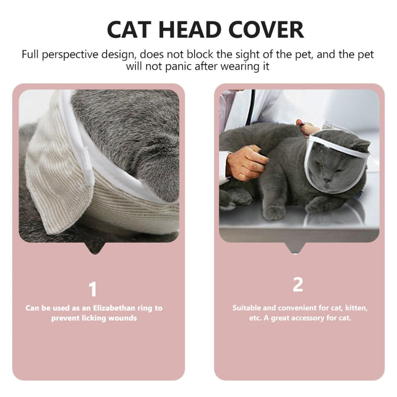 VALICLUD Transparent Cat Muzzle User-friendly and Soft Made of Polyester with Leg Protection for Kittens and Cats in Pet Shops or Baths