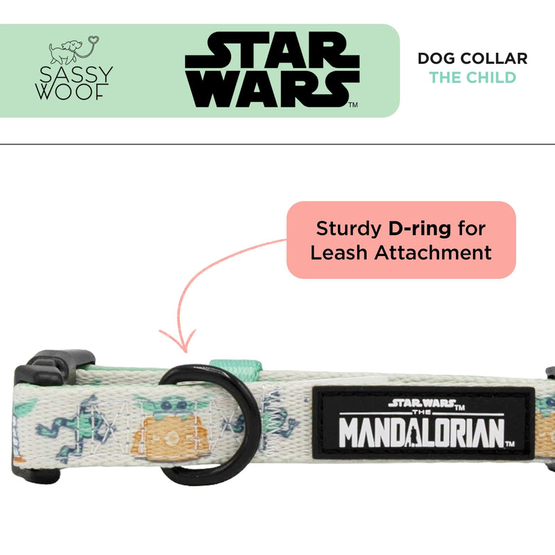 Sassy Woof Dog Collar Star Wars™ The Child - L, Adjustable, Durable, Comfortable and Stylish Pet Accessories for Small Dogs Large