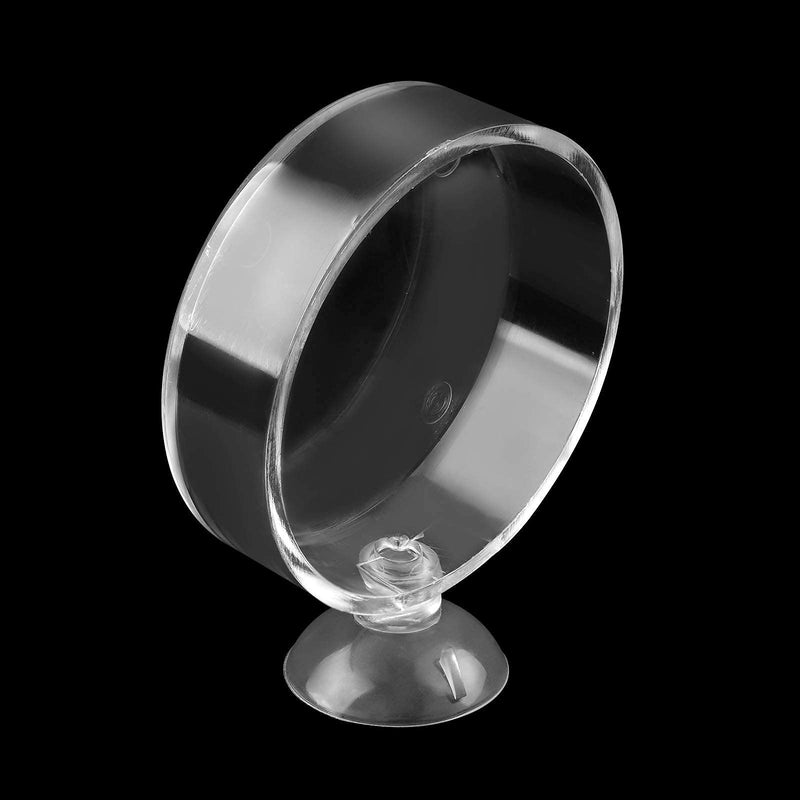 Dannisly Aquarium Glass Feeder Dish Shrimp Feeding Dish Clear-Round - PawsPlanet Australia