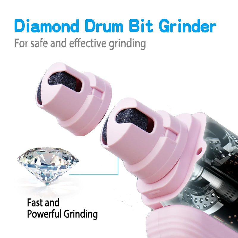Cat nail grinders & clipper, dog grinder clippers trimmers, for dogs electric best indoor cats painless claw care nails with guard light, quiet grooming led pet cutter, small rechargeable (Pink) Pink