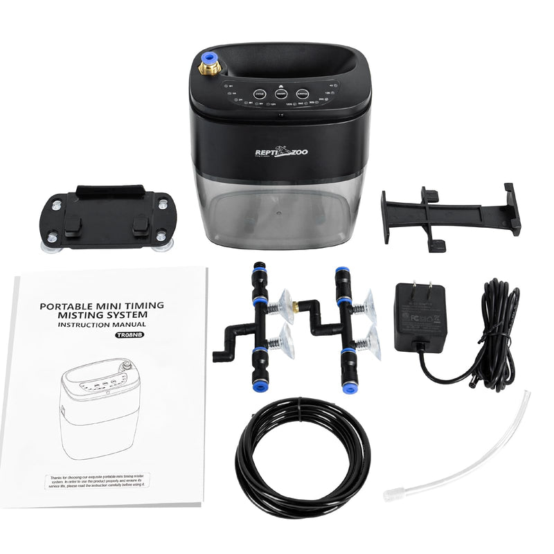 REPTI ZOO 800ml Reptile Mister Fogger Portable Mister for Reptile Tank Reptile Enclosure Misting System Terrarium Mister with 2PCS Nozzles for Reptiles/Amphibians - PawsPlanet Australia