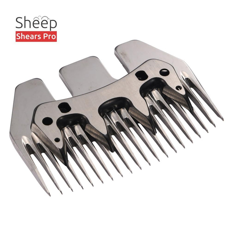 Clipper Blades 20 Tooth Straight Blade Replacement Universal Show Goats Cutter Blades Set with 2 x Sheep Clipper Oil Lubricant Bottles 6.8 Fl OZ (200ml) 20 Tooth Straight Blade and Cutter set - PawsPlanet Australia