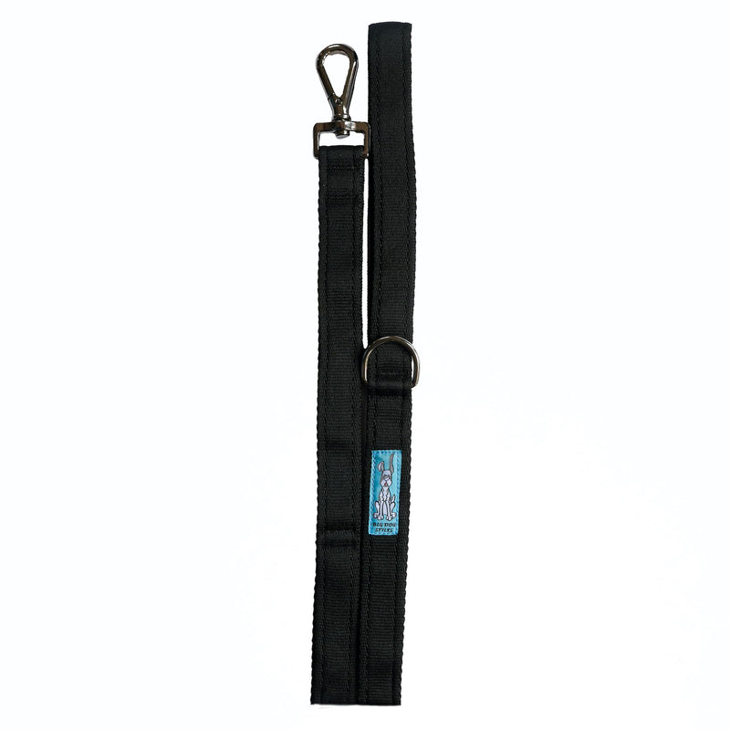 Multi-Handle Lead/Leash. Made in the UK. Heavy Duty, 1.8 Meters, 8 Handle Positions. (Black) Black