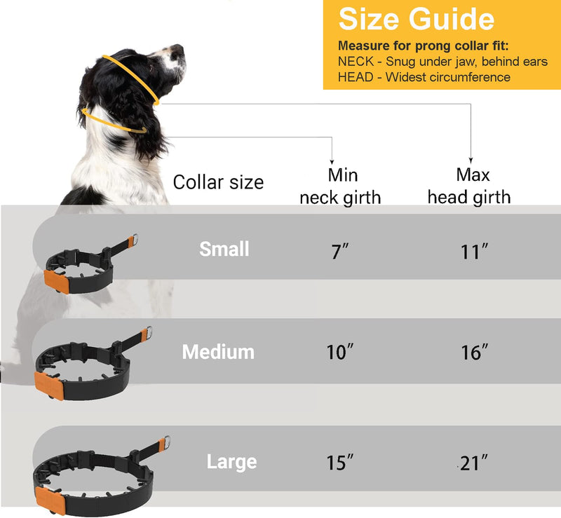 SVD.PET Dog Prong Collar for No-Pull Training, Quick-Release Buckle Adjustable Pinch Collar for Small Dogs (Army Green, Small Size) Army Green