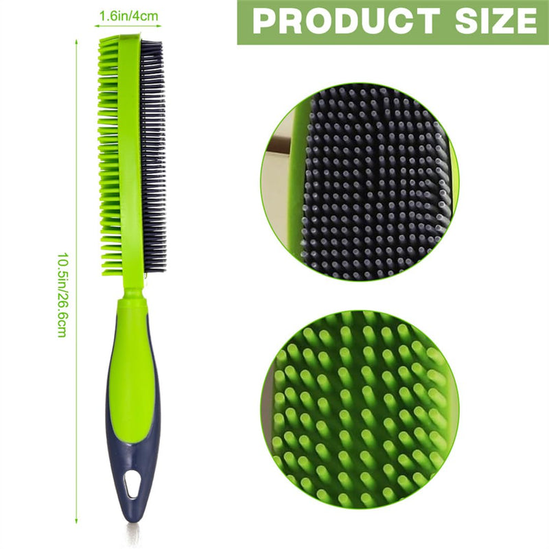 Pet Hair Remover Cat & Dog Rubber Pets Hair Removal Brush Double-Sided Gentle Grooming Cleaning Brushes for Couch Furniture Clothes Carpet - PawsPlanet Australia