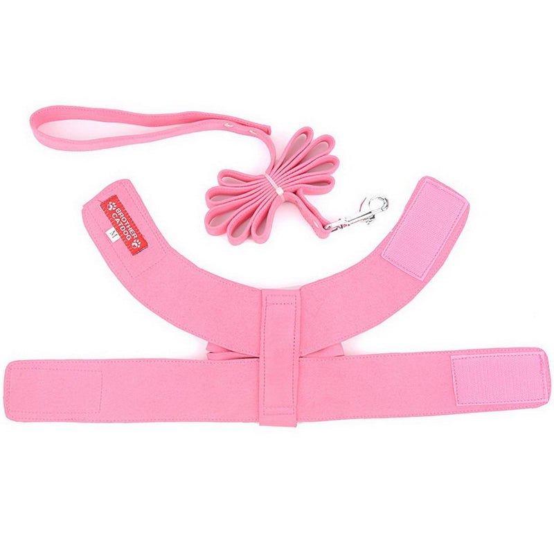 Zunea Pet Dog Vest Harness for Small Dog Girl Bow Tie No Pull Soft Suede Leather Puppy Harness Leash Set Adjustable Bling Rhinestone Cat Kittens Harnesses Escape Proof for Walking Running S (Neck: 10"; Chest: 12",for 3-5 lbs) Pink