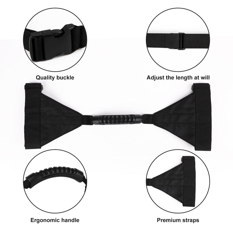 Dog Playpen Easy-Carry Straps, 1 Handle 2 Easy Wrap Straps Carry for FXW Transporting Dog Fence Fit 6-Panel 8-Panel 12-Panel 16-Panel Most of Heights Playpen Pet Kennel Portable for RV Camping - PawsPlanet Australia