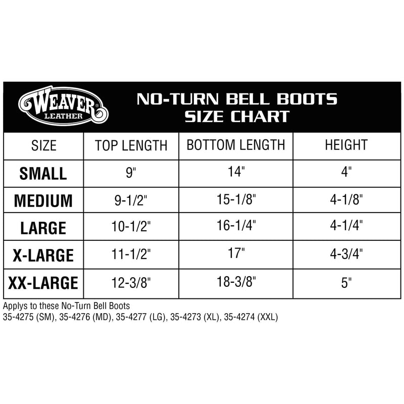 Weaver Leather Ballistic No-Turn Bell Boots, Brown, Medium