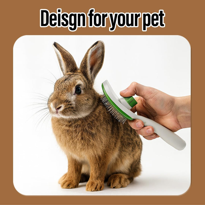 2 Pcs Self Cleaning Deshedding Dog Brush & Bath Brush - Skin Friendly Shedding Grooming Tool For Dogs, Cats And Puppies, Premium Pet Supplies, Green - PawsPlanet Australia