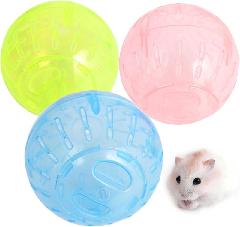 1Pc Transparent Small Pets Exercise Ball Dwarf Hamster Mute Running Spinner Play Toy for Junior Hedgehog Gerbil Hamster Exercise Ball,Small Animals Supplies - PawsPlanet Australia
