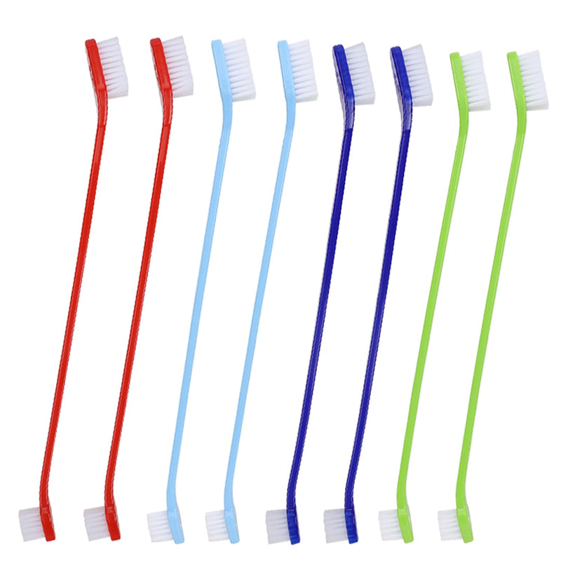 YMCCOOL Dog Toothbrush Set of 8 – Dual Headed Dental Hygiene Brushes for Small to Large Dogs, Easy Teeth Cleaning & Dental Care,Dog Tooth Brushes for Small to Large Dogs, Cats, and Most Pets Dogtooth-brush-8