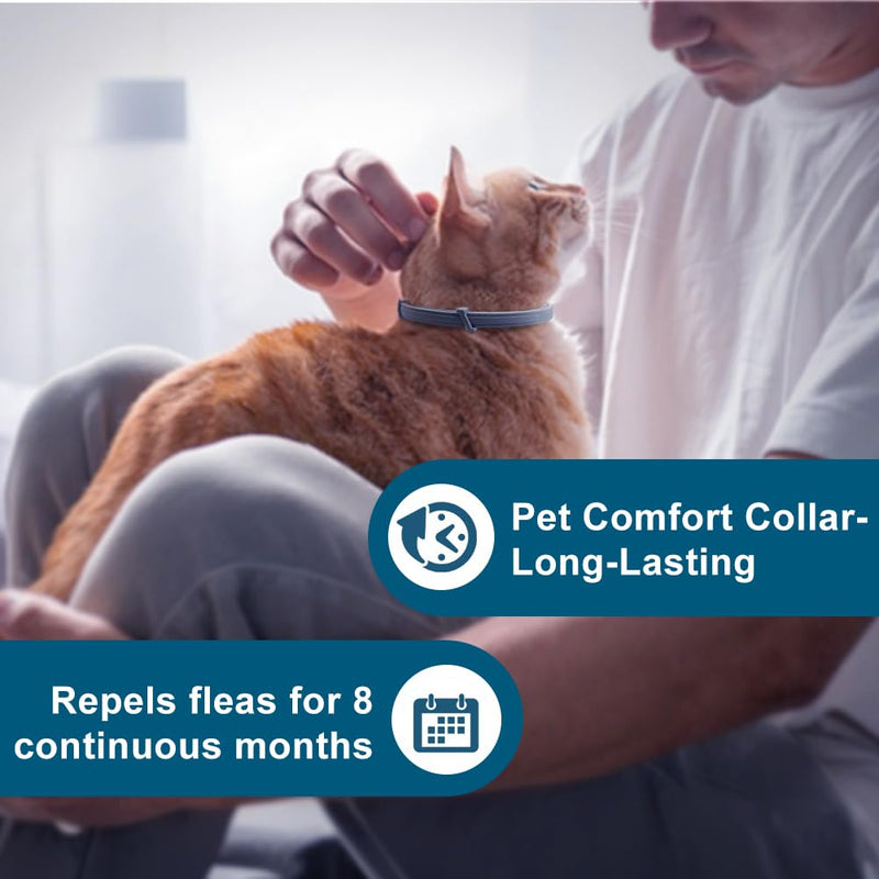 Flea Collar for Cats, Cat Flea Tick Collar with Plant-Based Ingredients, Tick Collar for Cats Designed for Long-Lasting Daily Wear, Flea and Tick Collar for Cat Indoor & Outdoor Use, 2 Pack 2 ounce ( pack of 2 )