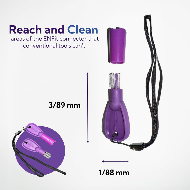 ENFit Cleaning Brush for Feeding Tubes and Extension Sets