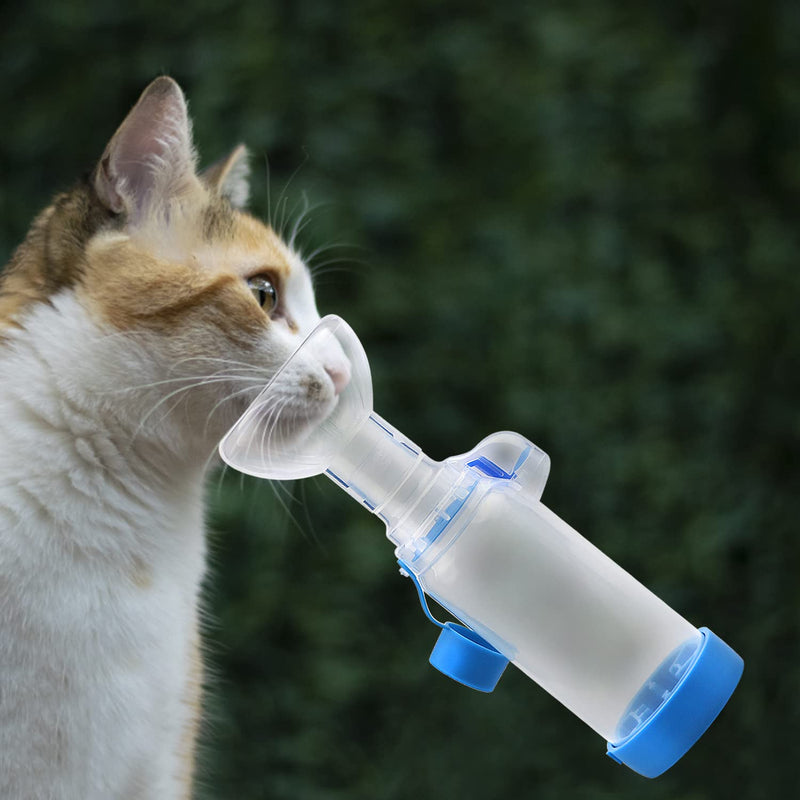 Chamber for Pets Inhaler Spacer for Cat or Dog Handheld Spacer with Exclusive Breathing Indicator (for cats)