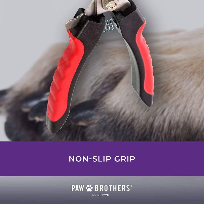 Paw Brothers Stainless Steel Slicker and Large Nail Clipper Bundle - PawsPlanet Australia