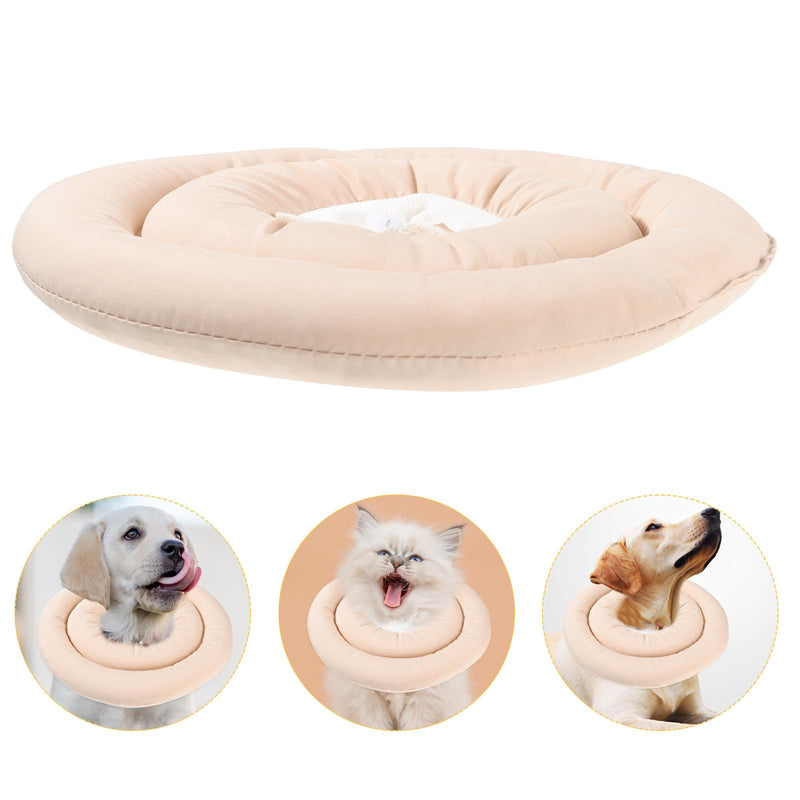 Mikikit cat collar made of robust fabric with elastic, anti-lick protection for kittens and adult cats after surgery. Size S