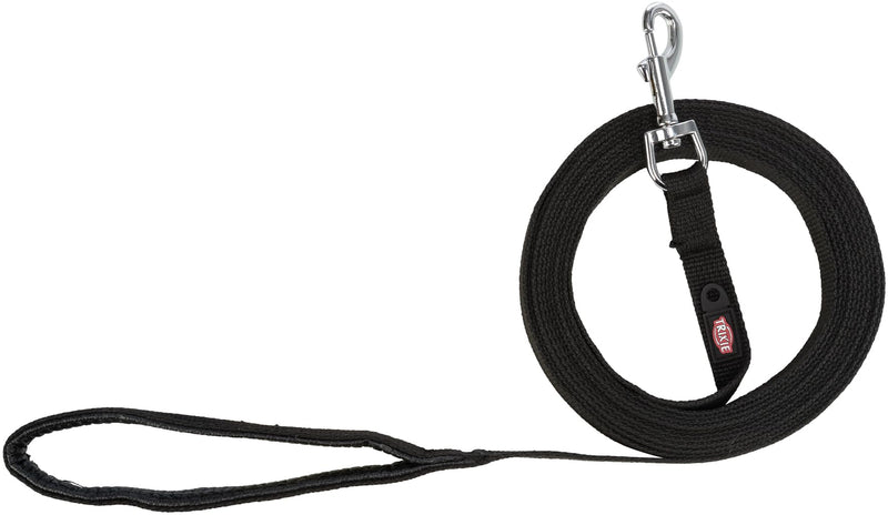 Trixie Tracking Lead Flat Strap, 15 m x 20 mm, Black - PawsPlanet Australia