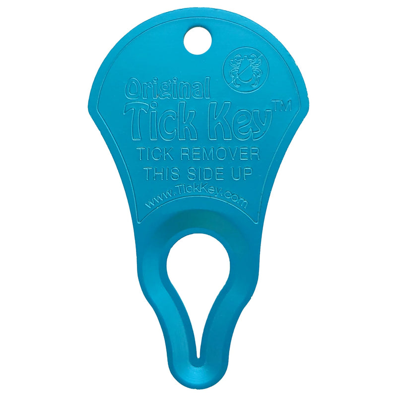 The Original Tick Key - Tick Detaching Device - Portable, Safe and Highly Effective Tick Detaching Tool (Blue) Blue