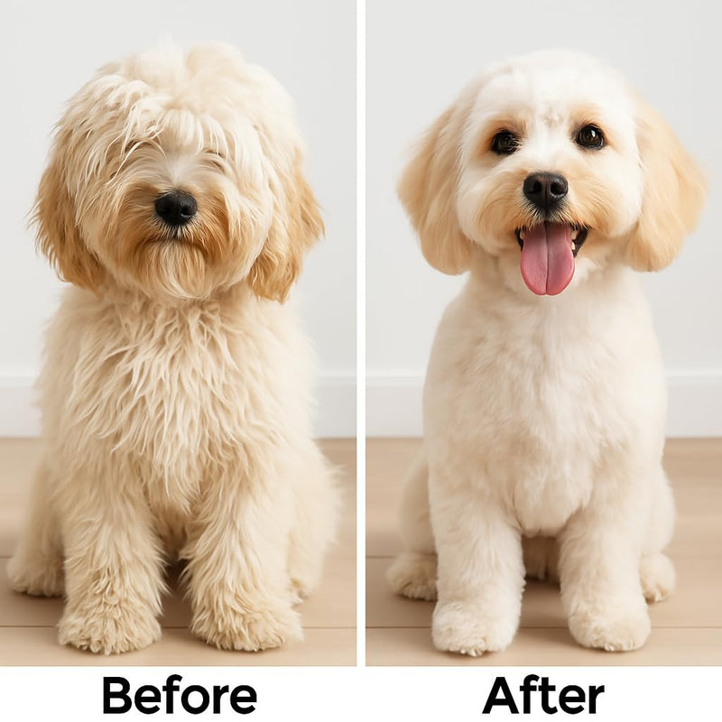 Slicker Dog Brushes for Grooming Detangler, Poodle Pin Dematting Dog Grooming Brushes - Soft Dog Brush for Short or Long Hair - Gentle Tool for Sensitive Skin Removes Dander, Dirt, and Detangles