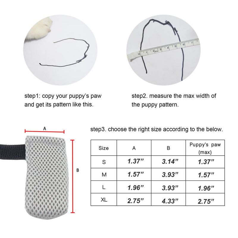 HDKUW Cat Anti-Scratch Shoes, Pet Scratch Deterrent Boots for Cats Small Dogs, Grooming Cat Accessories Nail Gloves, Adjustable Cat Claw Cover for Bathing Shaving Treatment Checking Gray S Paw Width:1.1"-1.3" - PawsPlanet Australia