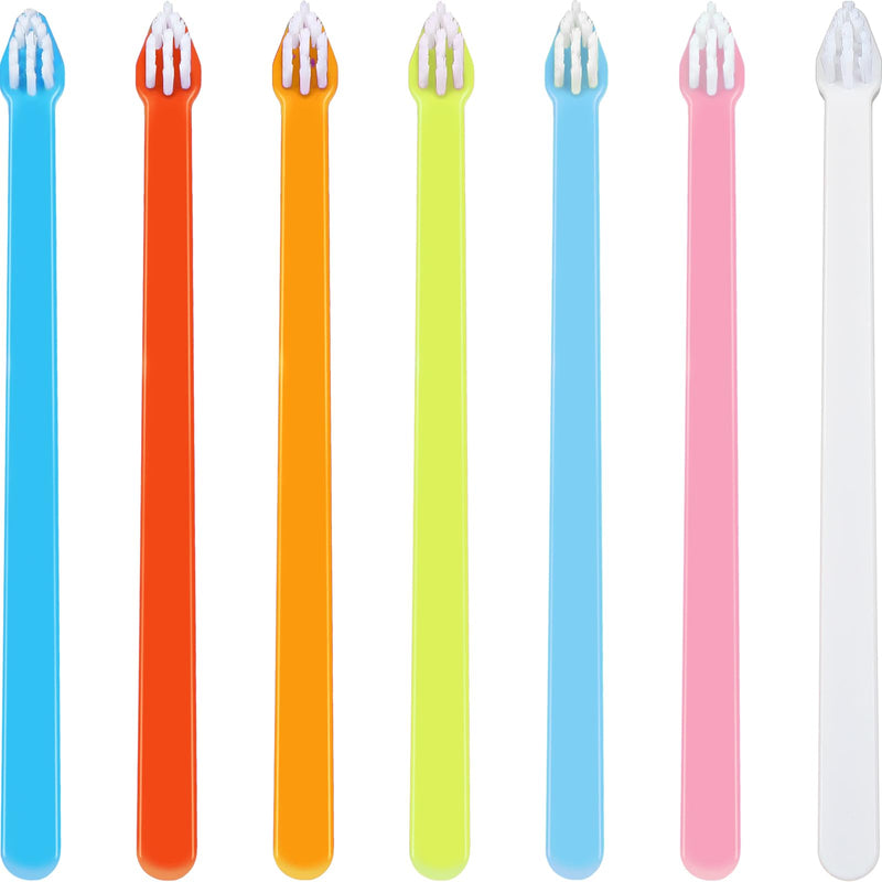 Tioncy 100 Pcs Dog Toothbrush Bulk from Large to Small Long Handle Dog Cat Pet Toothbrush with Soft Single Head Puppy Dog Tooth Brush Pet Cat Tooth Brush for Teeth Cleaning, 7 Colors - PawsPlanet Australia