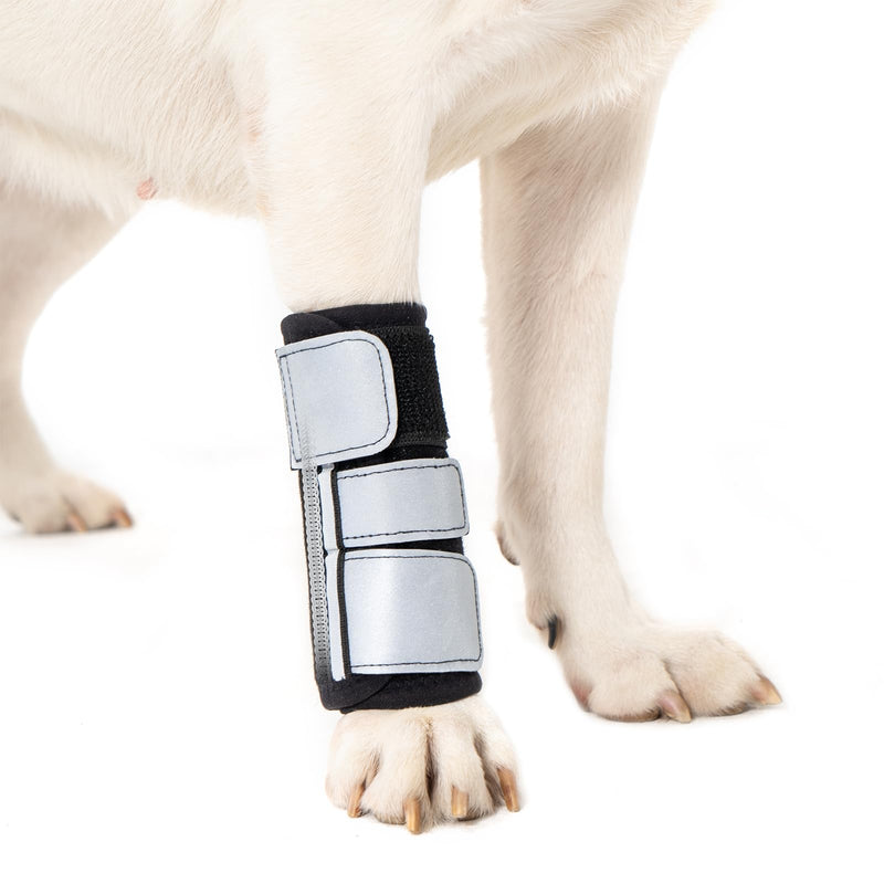 Avont Dog Front Leg Brace, Wrist Compression Wrap Sleeve, Protects Wounds Prevents Licking Help Recover from Injuries Sprains and Arthritis -1 PCS(M) 1 Piece M