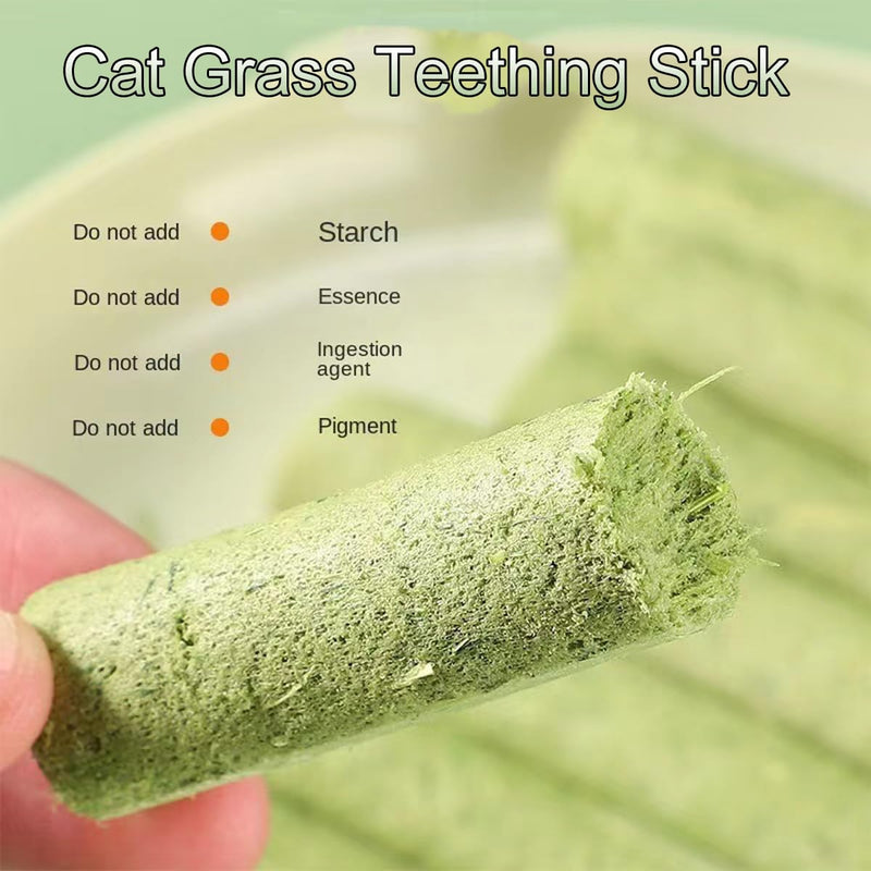 New Cat Grass Teething Stick,18PCS Cat Grass Chew Sticks,Cat Teeth Cleaning, Cat Grass Sticks, Cat Grass Chew Sticks Molar Rod for Cat Indoor,for Hairball Removal - PawsPlanet Australia