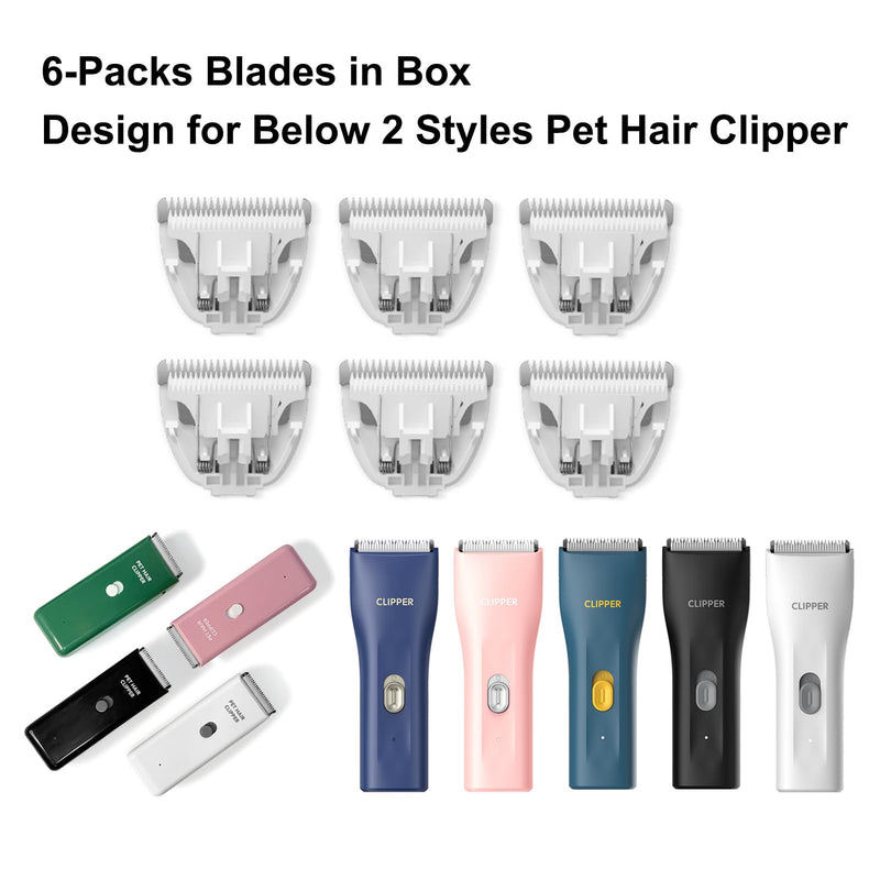 6-Packs Home Professional Pet Dog Cat Grooming Clipper Replacement Blades Only Ap005-6p-blades