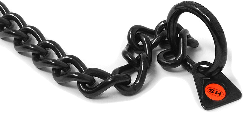 Herm Sprenger Black Stainless Steel Choke Dog Training Collar No-Pull Slip Chain for Small Medium Large Dogs for Easy Control Show Chain Collar Made in Germany 3mm 24in (60 cm) - PawsPlanet Australia