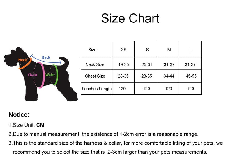 Newtensina Dog Collar & Harness & Lead Sets Fashion Dog Collar Diamante with Harness & Leashes Comfortable Soft Collar Harness and Leashes Set for Dog Small Pink - PawsPlanet Australia
