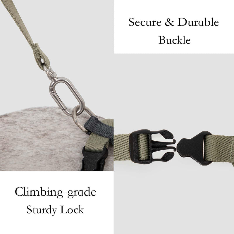 H-Shape Escape Proof Cat Harness & Leash Set - Plush Padded Back, Adjustable Neck/Chest, Lightweight, w/ 1.5cm Wide Leash for Kittens to Adult Cats (Cream and Purple) Cream and Purple - PawsPlanet Australia