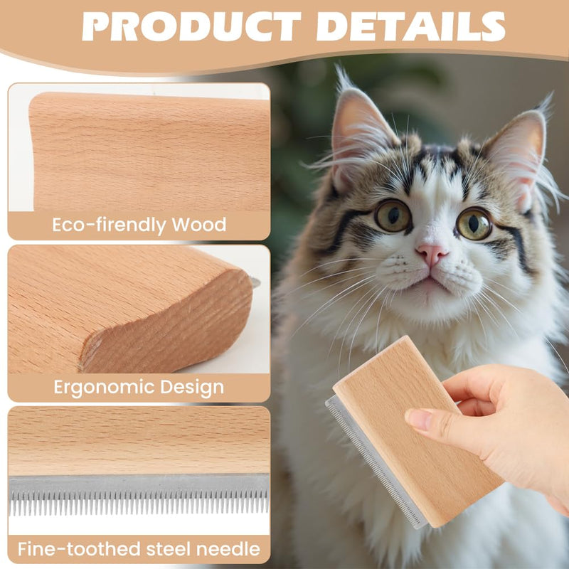 Dog & Cat Deshedding Brush - Pet Hair Removal Tool | Grooming Supplies for Short or Long Hair, Effective Combs for Shedding Control or Coat Cleaning - PawsPlanet Australia